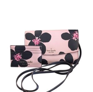 Kate Spade Laurel Cameron Way Grand Flora Addison Flap Crossbody & Cardholder